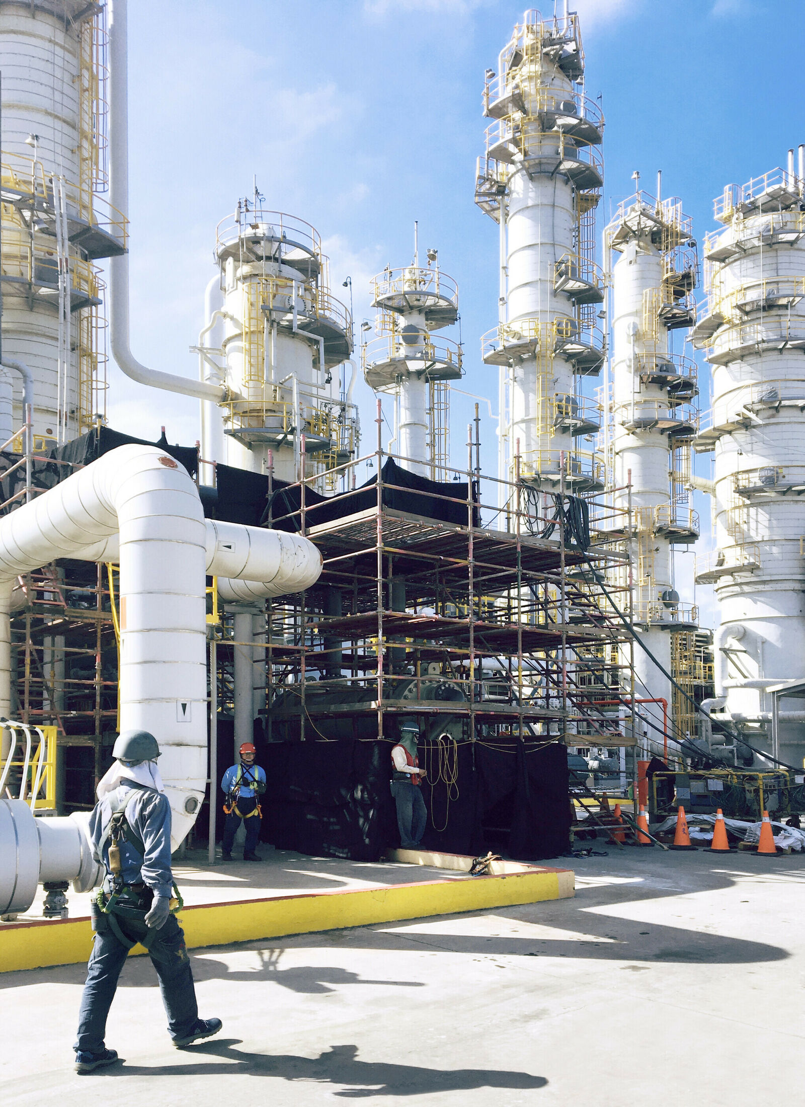 On-site assembly of a Vahterus heat recovery heat exchanger at an industrial site in Taiwan